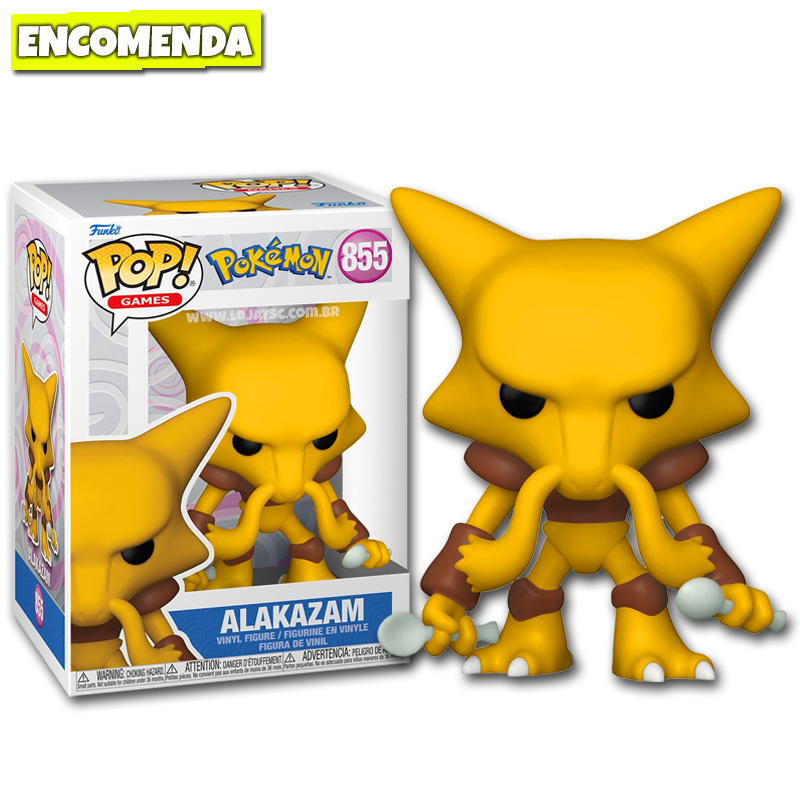 Funko Pop! Pokémon - Alakazam #855 - Loja TSC